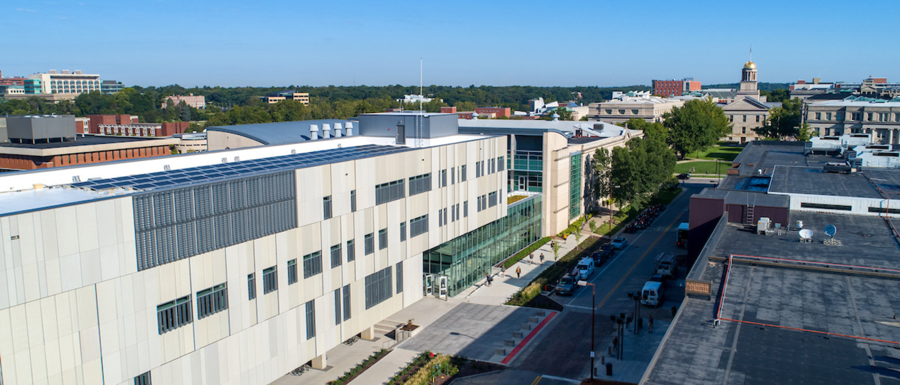 Aerial photo of Seamans Center